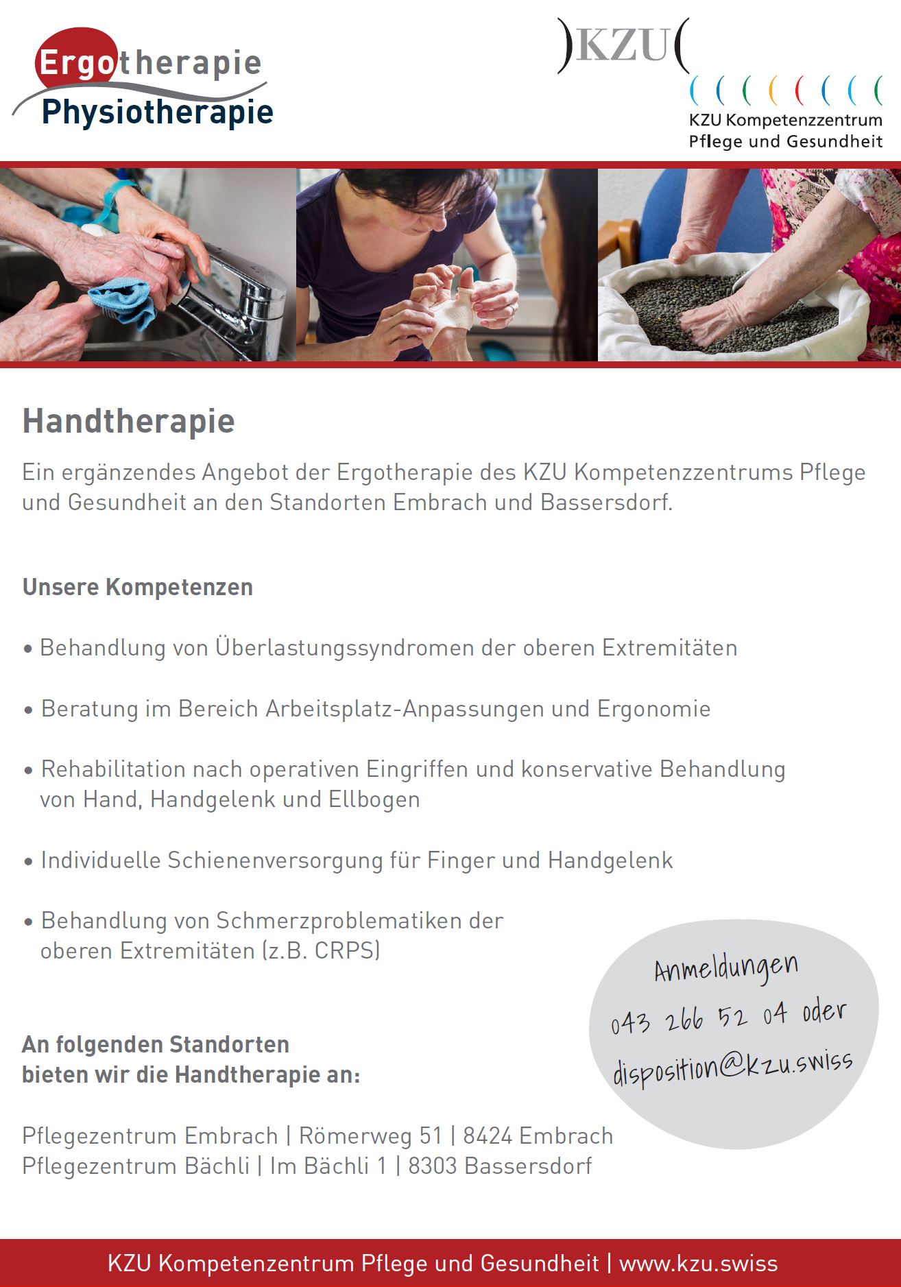 Flyer Handtherapie